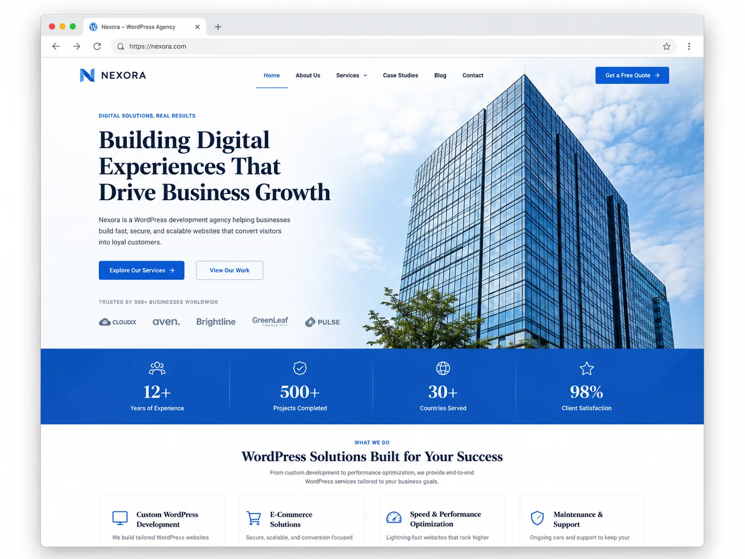 企業網站示意